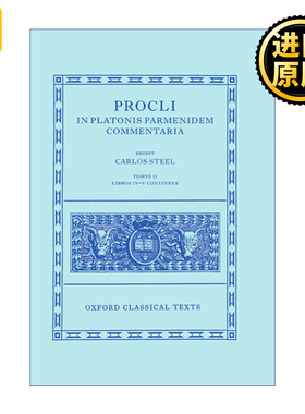 英文原版 Procli In Platonis Parmenidem Commentaria II