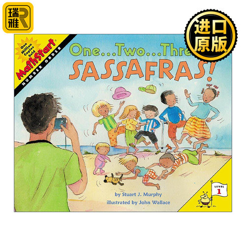 英文原版 Mathstart Level 1 One Two Three Sassafras 数学启蒙绘本1级 英文版 进口英语原版书籍