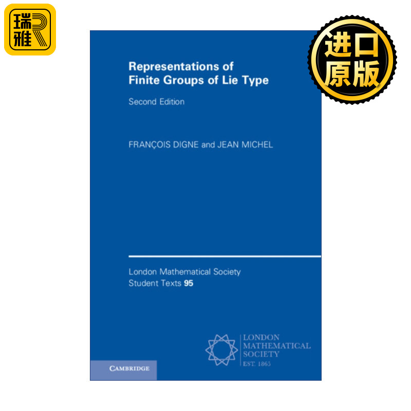 正版 Representations Of Finite Groups Of Lie Type 英文原版 进口英语书籍