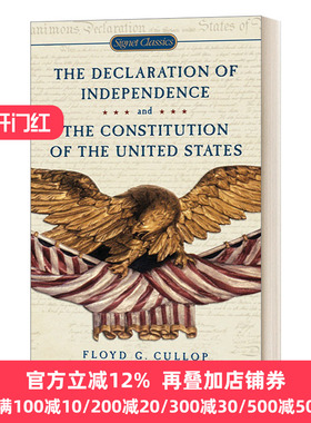 英文原版 The Declaration of Independence and Constitution of the United States 独立宣言与美国宪法 英文版 进口英语原版书