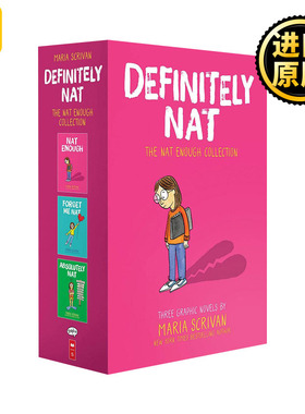 英文原版 Definitely Nat The Nat Enough Collection Nat Enough #1-3 Box Set 不够自信的娜塔莉3册盒装 英文版 进口英语原版书