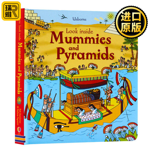 正版 Look Inside Mummies and Pyramids 偷偷看之木乃伊和金字塔儿童绘本