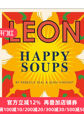 英文原版 Happy Leons Leon Happy Soups 莱昂的快乐汤饮 100多道汤类食谱精装 英文版 进口英语原版书籍