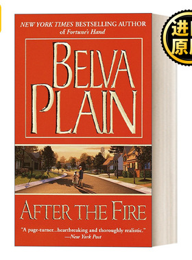 After the Fire 劫后余生 女性悬疑小说 Belva Plain 简装