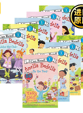 阿米莉亚系列9册 英文原版绘本 Amelia Bedelia I Can Read一阶段图画故事书 糊涂女佣 儿童绘本 Herman Parish 进口英语书籍