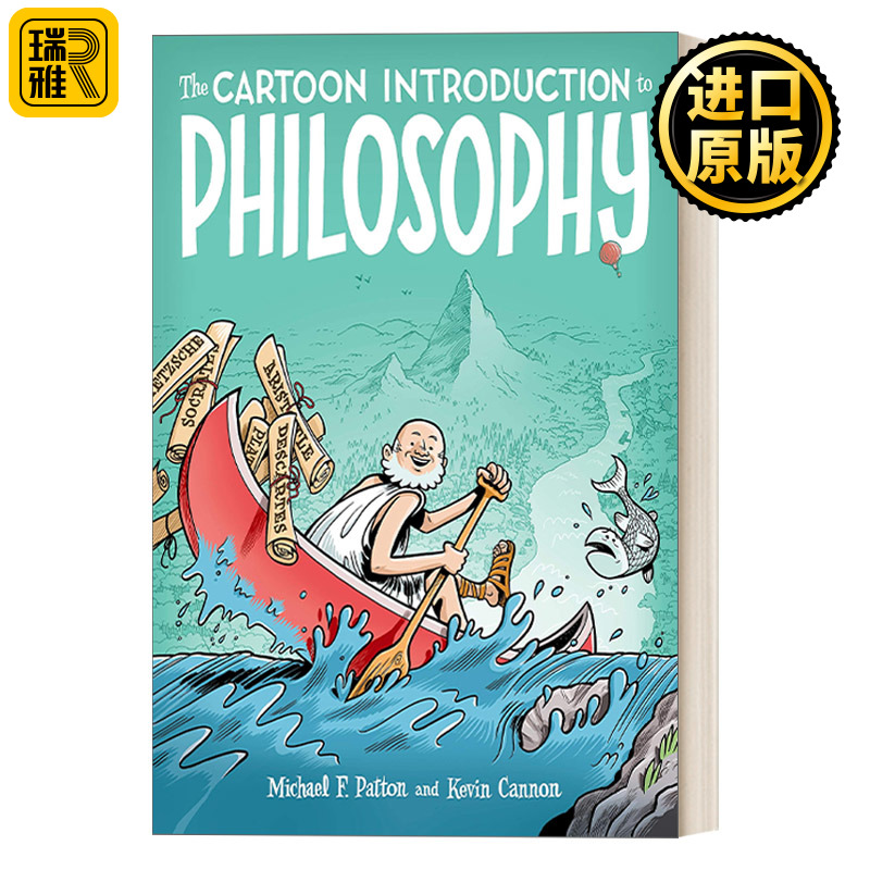 英文原版 The Cartoon Introduction to Philosophy漫画哲学之河一本漫画读懂哲学认识世界探索自己了解彼此的思辨探险进口书