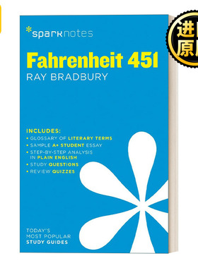 Fahrenheit 451 华氏451度 SparkNotes Literature Guide文学导读系列