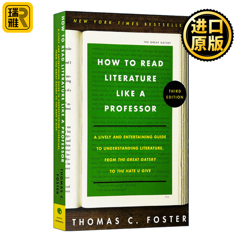 英文原版 How to Read Literature Like a Professor 如何阅读一本文学书 第3版 美国常春藤大学指定读物