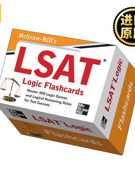 英文原版 McGraw-Hill's LSAT Logic Flashcards 美国法学院入学考试 闪卡 英文版 进口英语原版书籍