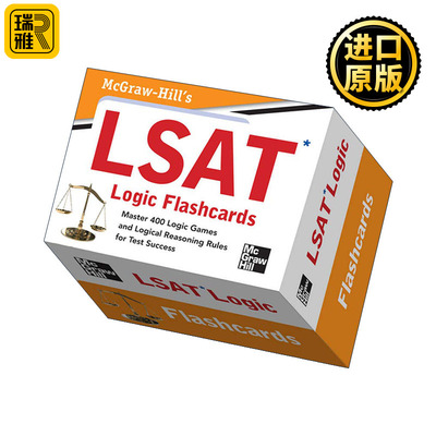 英文原版 McGraw-Hill's LSAT Logic Flashcards 美国法学院入学考试 闪卡 英文版 进口英语原版书籍
