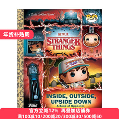 英文原版 Stranger Things Inside Outside Upside Down Funko Pop Little Golden Book 怪奇物语 内外颠倒 兰登书屋精装小金书