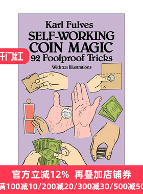 正版 SelfWorking Coin Magic: 92 Foolproof Tricks 英文原版 进口英语书籍