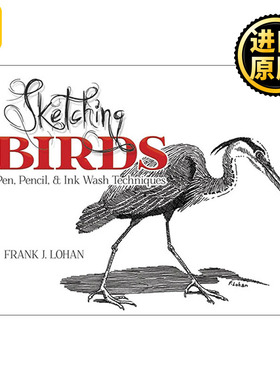 Sketching Birds 鸟类素描指南 钢笔 铅笔和水墨绘画技巧 Frank J. Lohan