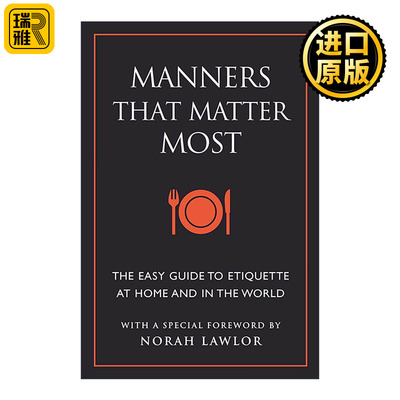 英文原版 Manners That Matter Most 重要的礼仪 家庭和世界礼仪简易指南 英文版 进口英语原版书籍