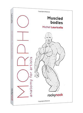 英文原版 Morpho Muscled Bodies Anatomy for Artists 艺术家解剖学 肌肉发达的身体 英文版 Lauricella Michel 进口英语原版书籍