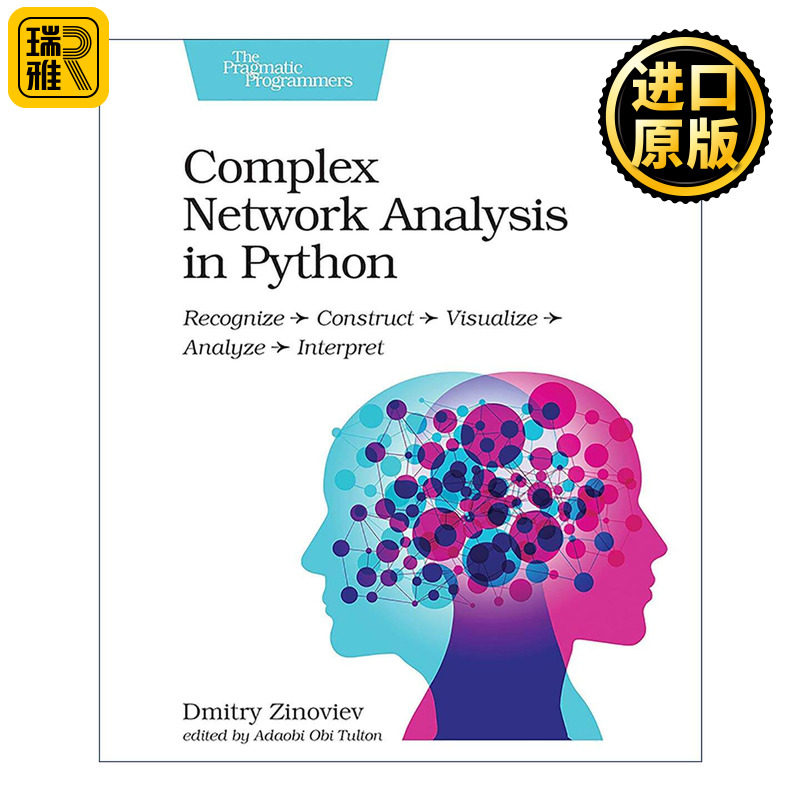 英文原版 Complex Network Analysis in Python 复杂网络分析 识别 构建 可视化 分析 解释 计算机 英文版 进口英语原版书籍