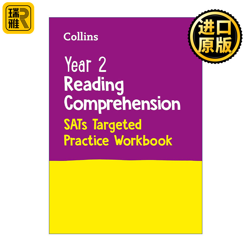 英文原版 Collins Year 2 Reading Comprehension SATs Targeted Practice Workbook 柯林斯小学二年级英语阅读理解练习册 进口书