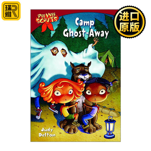 英文原版 Pee Wee Scouts 02 Camp Ghost-Away 小人物侦察队系列2 幽灵营 儿童章节桥梁故事书 Judy Delton 进口英语原版书籍