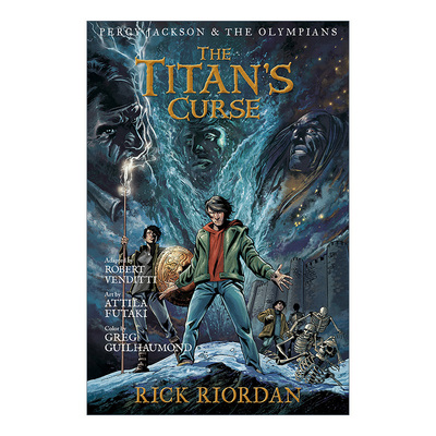 英文原版 Percy Jackson and the Olympians The Titan's Curse 波西杰克逊与奥林匹斯图像小说3