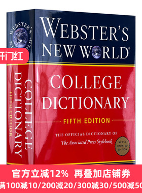 英文原版 Webster's New World College Dictionary Fifth Edition 韦氏新世界大学词典 精装第5版 英文版 进口英语原版书籍