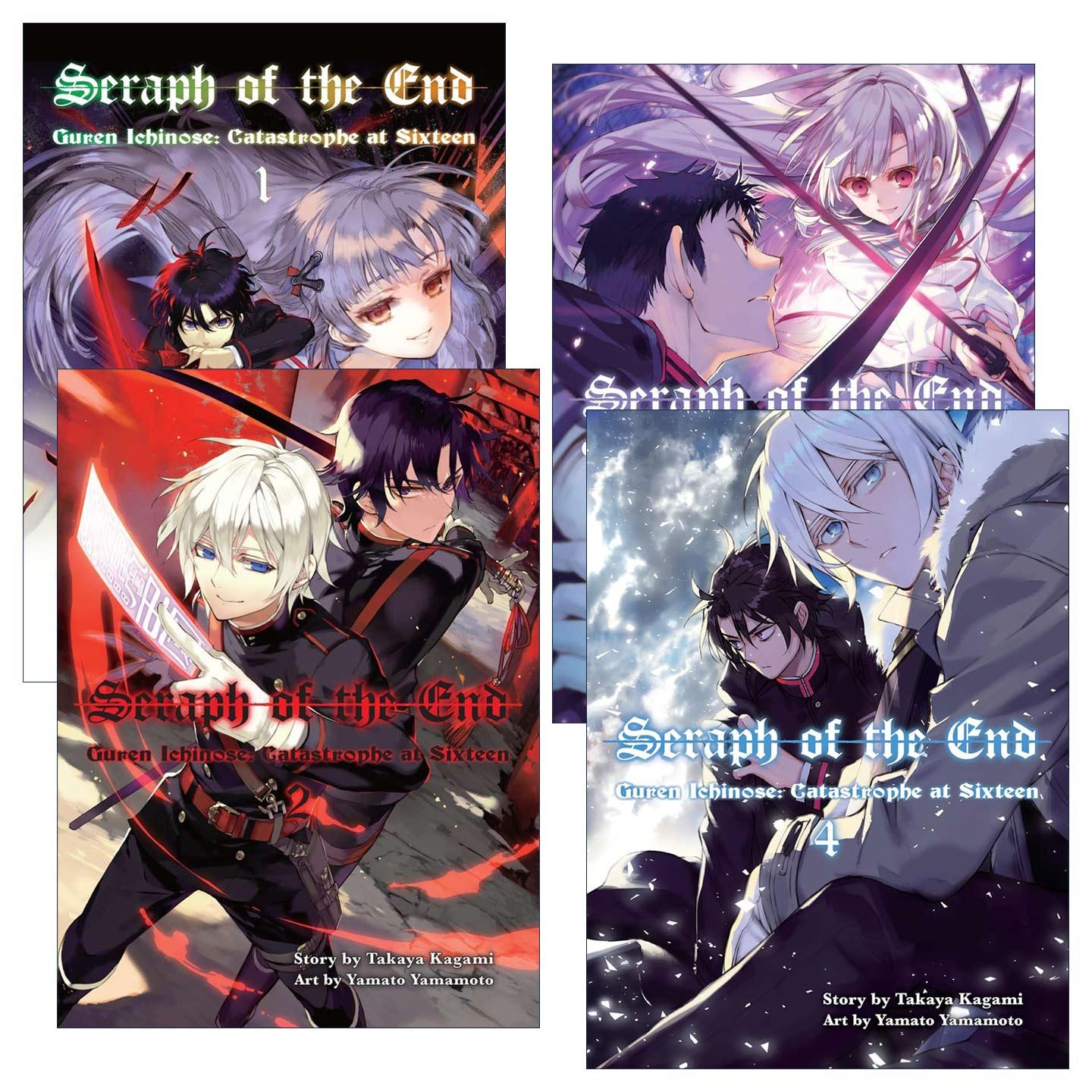 英文原版 Seraph of the End novel 终结的炽天使系列4册 十六岁的破灭 同名动漫漫画小说 英文版 进口英语原版书籍
