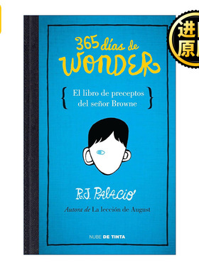 原版书 365 dias de Wonder El libro de preceptos del senor Brown 365 Days of Wonder 365天奇迹 箴言书 西班牙语版进口