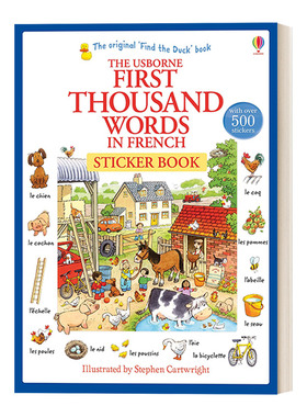 First Thousand Words in French Sticker Book 基础法语1000词贴纸