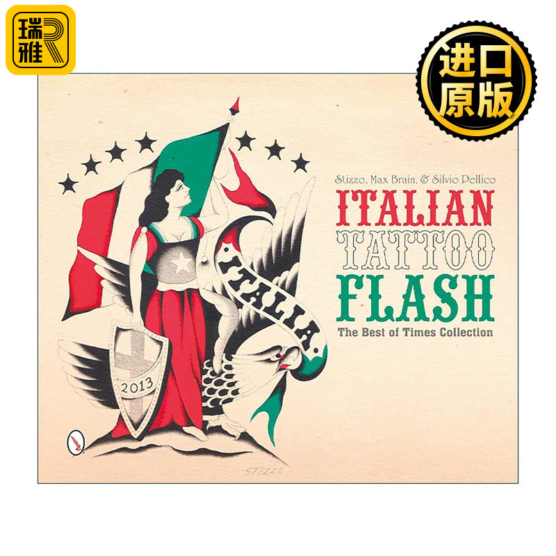 英文原版 Italian Tattoo Flash 意大利纹身图案精选集 精装收藏版 Stefano Boetti 英文版 进口英语原版书籍