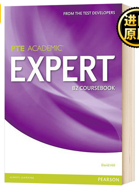 PTE学术英语考试B2教材 Expert Pearson Test of English Academic B2 Standalone Coursebook PTE 英文原版 培生学生用书 英文版