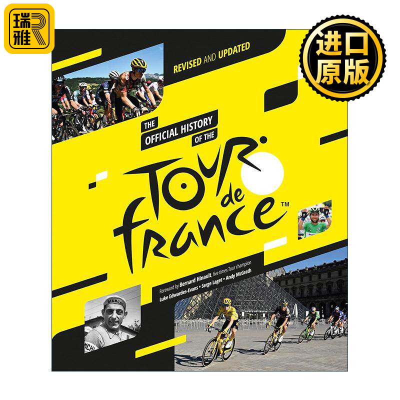 英文原版 The Official History of the Tour de France 环法自行车赛官方历史 新版纪念画册精装 博纳·伊诺序 进口英语原版书籍