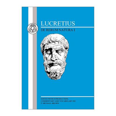 原版 Lucretius De Rerum Natura I 拉丁语文本系列 卢克莱修 物性论卷1 P. Michael Brown 进口原版书籍