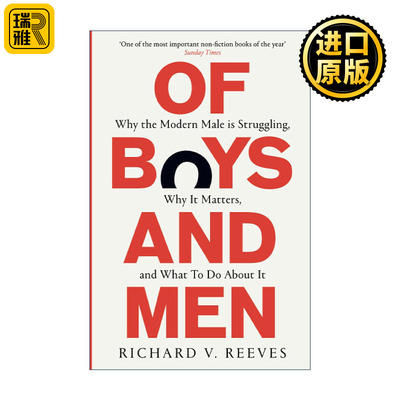 掉队的男人 英文原版 Of Boys and Men 新时代男性危机及其根源 理查德·里夫斯 奥巴马书单 英文版 进口英语原版书籍