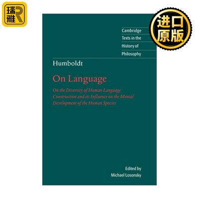 Humboldt On Language middotmiddot 英文原版