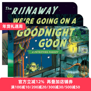 英文原版 Petrifying Parody 儿童万圣节绘本3册 纸板书 帮帮机器人系列作者迈克尔·雷克斯 英文版 进口英语原版书籍