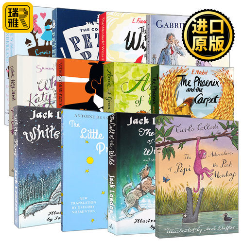 英文原版 Alma Junior Classics 儿童文学经典系列12册读物 中小学生课外英语小说故事阅读 小飞侠 福尔摩斯 英文版 进口英语书籍