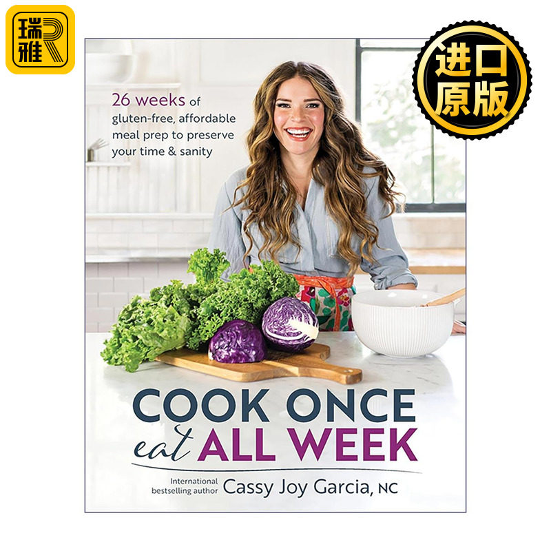 英文原版 Cook Once Eat All Week 懒人高效备餐秘籍 26周无麸质平价食谱 省时省力轻松搞定三餐 英文版 进口英语原版书籍