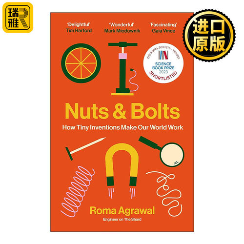 英文原版 Nuts and Bolts 螺母和螺栓 微小的发明如何让我们的世界运转起来 英文版 进口英语原版书籍