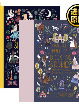 英文原版 A Stage/World Full of Shakespeare/Dickens Stories 经典文学故事2册 Angela McAllister 儿童文学 英文版 进口原版书