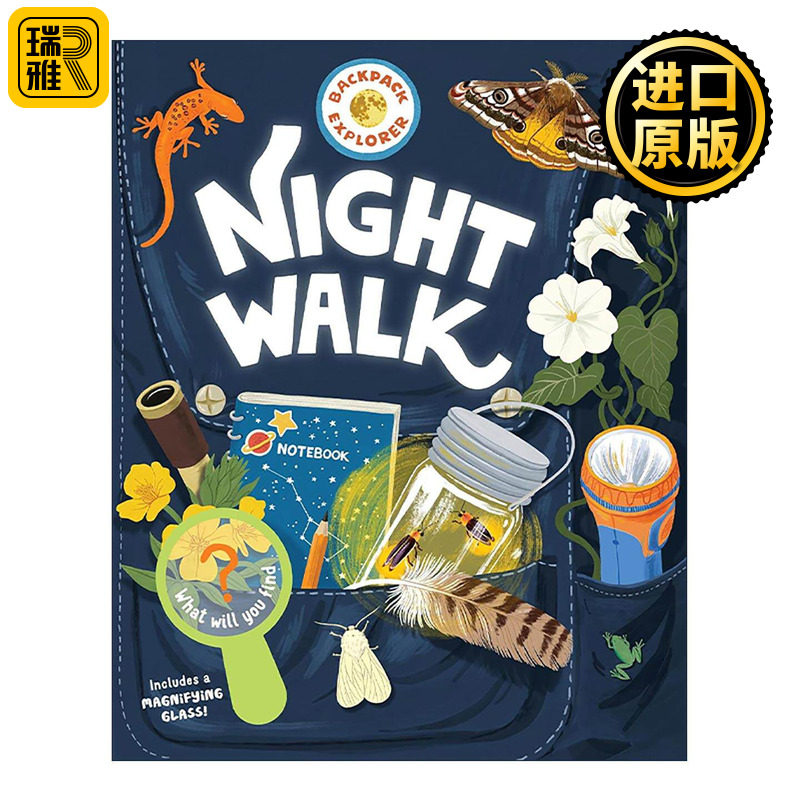 英文原版 Backpack Explorer Night Walk 背包探险者系列 夜行 大自然百科 精装 英文版 进口英语原版书籍