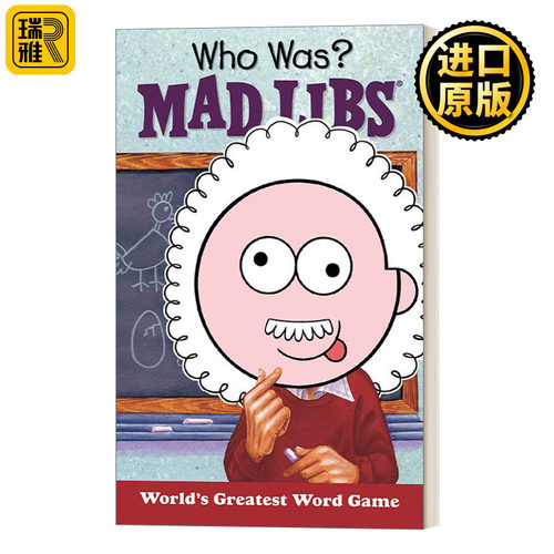 英文原版 Who Was? Mad Libs World's Greatest Word Game 是谁 疯狂填词 名人传记系列 英文版 进口英语原版书籍