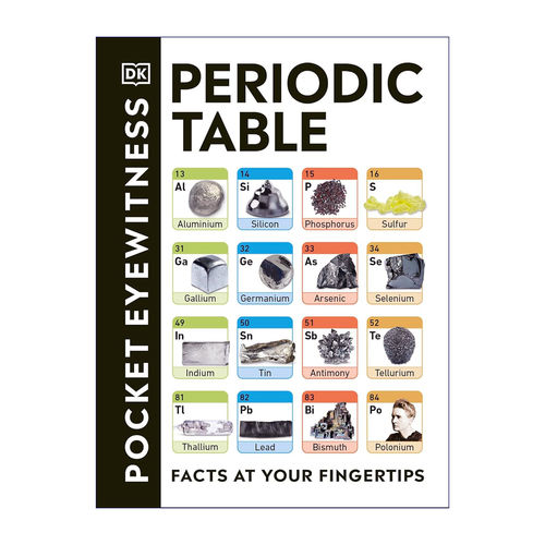 元素周期表百科书 英文原版 Pocket Eyewitness Periodic Table 口袋书 儿童英语化学启蒙 DK百科 英文版 进口英语书籍
