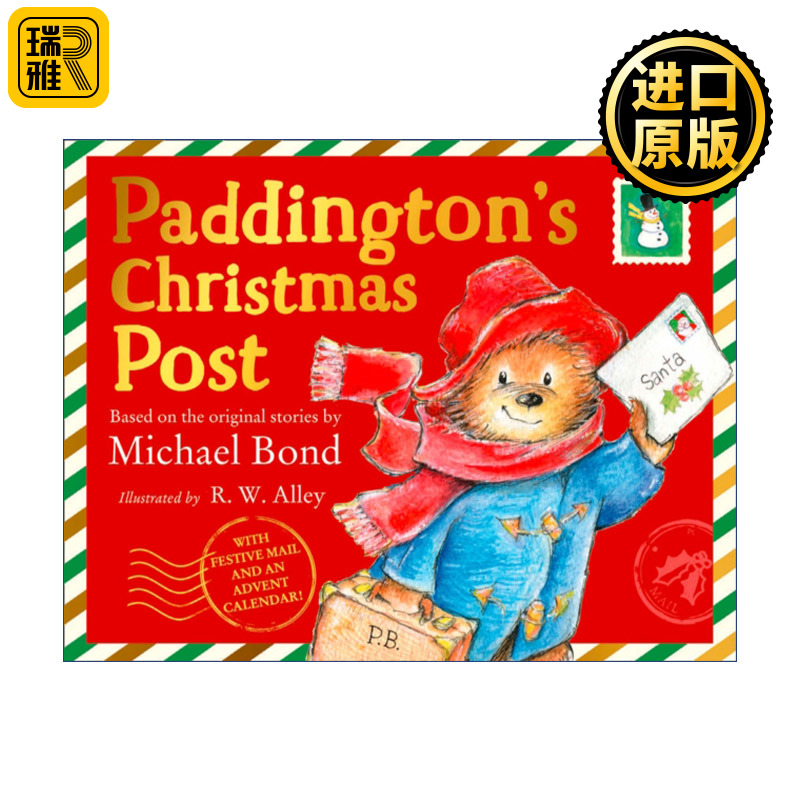 Paddington's Christmas Post 帕丁顿熊的圣诞邮件 精装插画故事书
