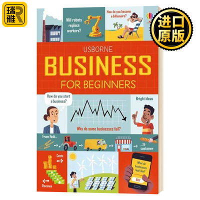 儿童商业启蒙 Business for Beginners 英文原版 趣味图文科普 英文版 精装 尤斯伯恩 Usborne 进口原版英语书籍
