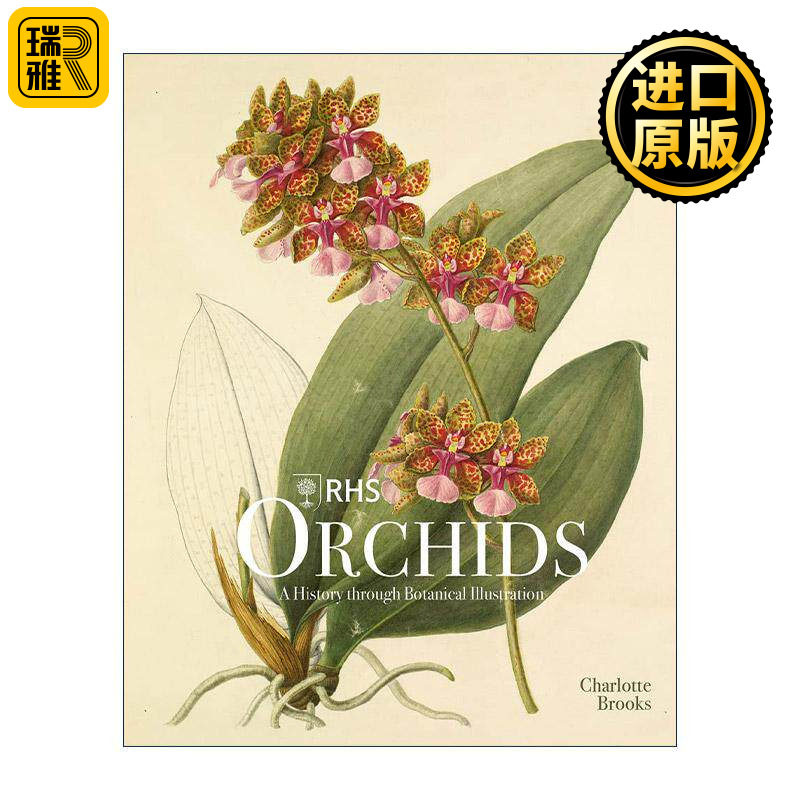 英文原版 RHS Orchids 皇家园艺协会植物插画图鉴精装 兰花 英文版 进口英语原版书籍