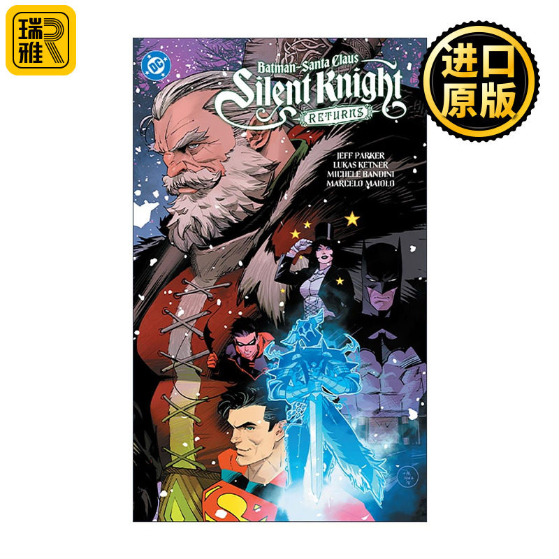 英文原版 Batman Santa Claus Silent Knight Returns 蝙蝠侠 圣诞老人 沉默骑士归来 1-5卷合集 DC漫画 Jeff Parker 英文版