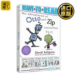 英文原版 The Adventures of Otto and Zip Collection 机器人奥托和兹普的冒险6册盒装 Ready-to-Read Pre-Level 1 准备读 英文版