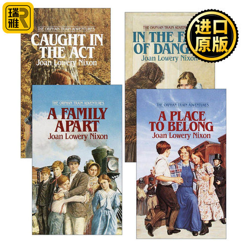 英文原版 Orphan Train Adventures 孤儿列车历险记4册 儿童历史小说 四次爱伦坡奖得主Joan Lowery Nixon 进口英语原版书籍