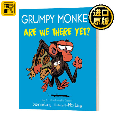 Grumpy Monkey Are We There Yet? 暴怒猴 我们到了吗 幼儿情绪管理绘本 纸板书