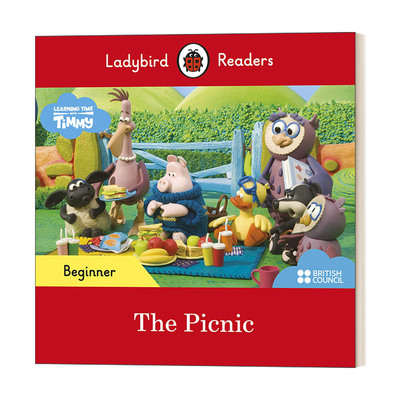 英文原版 First Words with Timmy The Picnic 小瓢虫分级读物入门级 小小羊提米的野餐 英文版 Ladybird 进口英语原版书籍