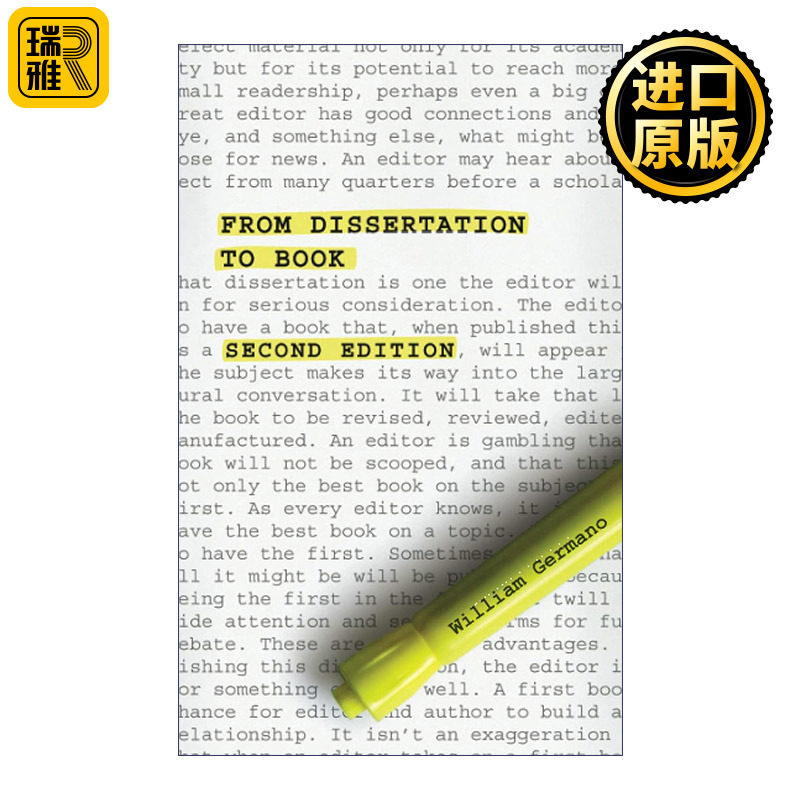 From Dissertation to Book 从学位论文到学术专著 第二版 芝加哥写作指南系列 William Germano